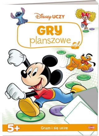 Disney Uczy Myszka Miki Mickey Cars Gry planszowe karty wiek 5+