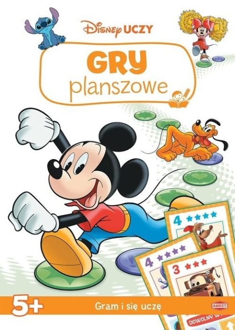 Disney Uczy Myszka Miki Mickey Cars Gry planszowe karty wiek 5+
