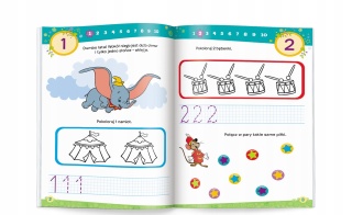 Disney Uczy Zeszyt ćwiczeń LICZBY 1-20 Król Lew naklejki wiek 4+