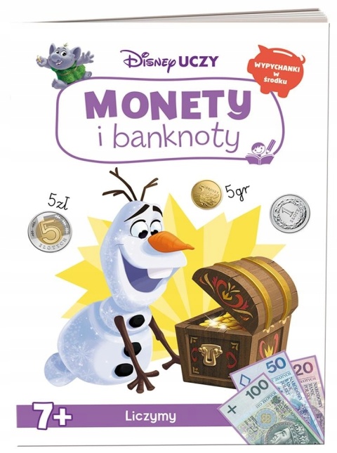 Disney Uczy monety i banknoty Kraina Lodu II wiek 7+