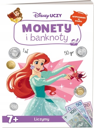 Disney Uczy monety i banknoty Księżniczki Arielka Roszpunka wiek 7+