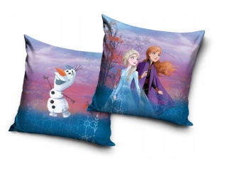KRAINA LODU FROZEN poszewka na poduszkę jasiek 40x40 welurowa VELVET
