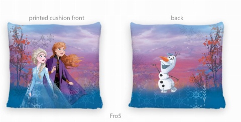 KRAINA LODU FROZEN poszewka na poduszkę jasiek 40x40 welurowa VELVET