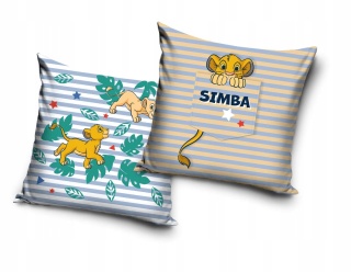 KRÓL LEW SIMBA poszewka na poduszkę jasiek 40x40 welurowa VELVET