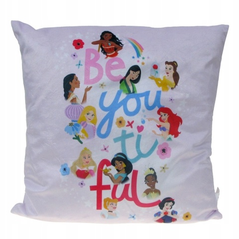 KSIĘŻNICZKI DISNEY poszewka na poduszkę jasiek 40x40 welurowa VELVET