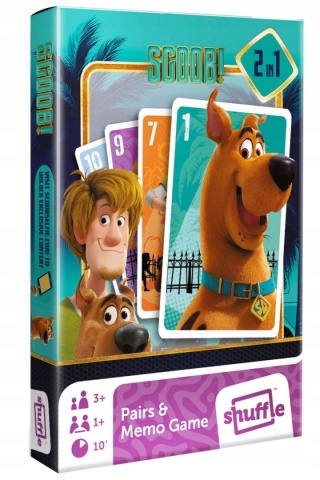Karty gry czarny Piotruś memo scooby do