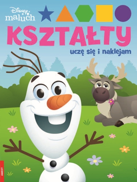 Kraina lodu Frozen Olaf Disney maluch kształty uczę się i naklejam
