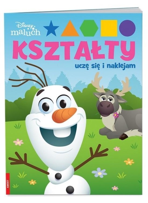 Kraina lodu Frozen Olaf Disney maluch kształty uczę się i naklejam