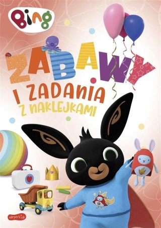 Królik BING kolorowanka zabawy i zadania z naklejkami