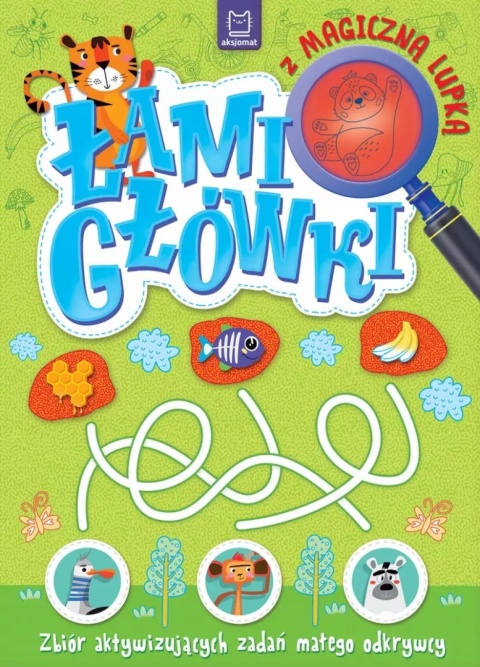 Łamigłówki z magiczną lupą zadania rebusy labirynty krzyżówki od 5 lat