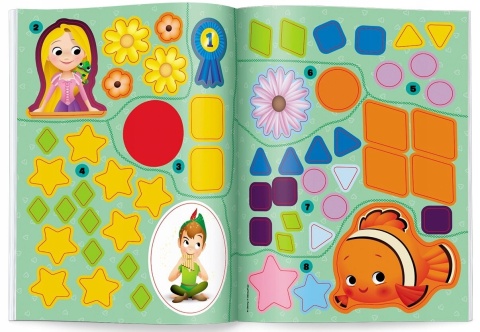 Lilo i Stitch Disney maluch kształty uczę się i naklejam Stich