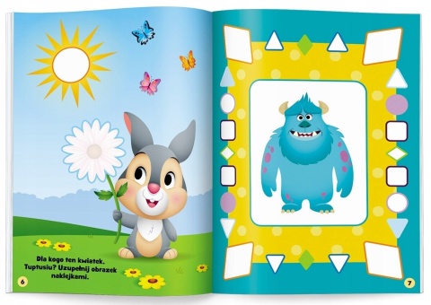 Lilo i Stitch Disney maluch kształty uczę się i naklejam Stich