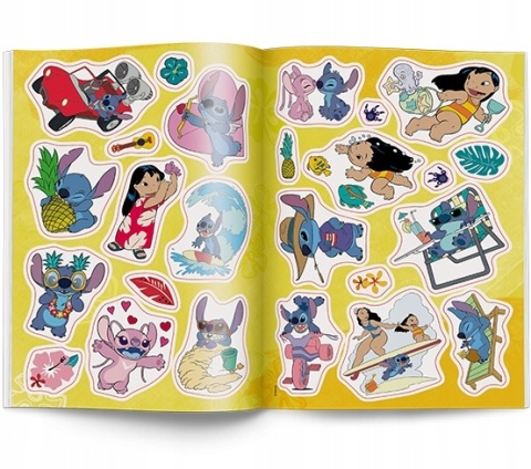Lilo i Stitch Stich i Andzia kolorowanka z naklejkami