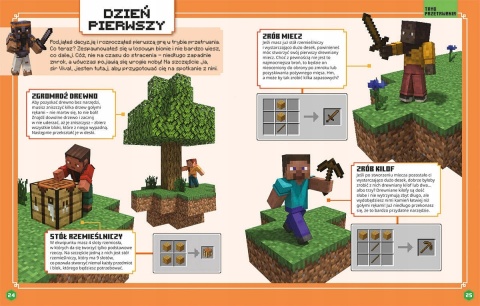 MINECRAFT podręcznik dla początkujących poznaj tryby przetrwania i kratywny