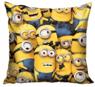 MINIONKI poszewka na poduszkę jasiek 40x40 welurowa VELVET