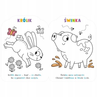 Malowanki rymowanki z pieskiem czytam sylabami i koloruję