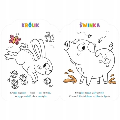 Malowanki rymowanki z pieskiem czytam sylabami i koloruję