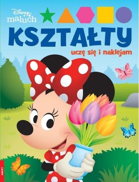 Myszka Minnie Disney maluch kształty uczę się i naklejam