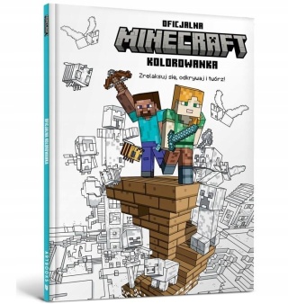 Oficjalna kolorowanka MINECRAFT relaks dla gracza pixel