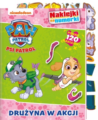 PSI PATROL drużyna w akcji naklejki na numerki 120 naklejek