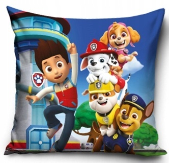 PSI PATROL poszewka na poduszkę jasiek 40x40 welurowa VELVET