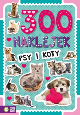 PSY I KOTY 300 naklejek zadania rebusy labirynty naklejki