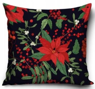 Poszewka na poduszkę 40x40 jasiek świąteczna poisencja Gwiazda betlejemska