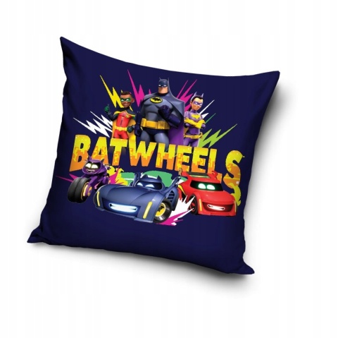Poszewka na poduszkę jasiek Batman Bathwheels velvet 40x40