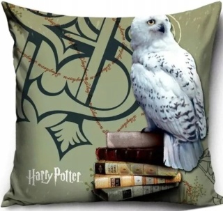 Poszewka na poduszkę jasiek Harry Potter Hedwiga 40 x 40 cm