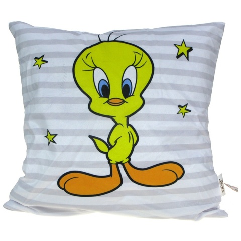 Poszewka na poduszkę jasiek LOONEY TUNES Kanarek Tweety velvet 40x40