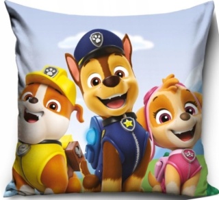 Poszewka na poduszkę jasiek PSI PATROL Rubble Chase Skye 40x40