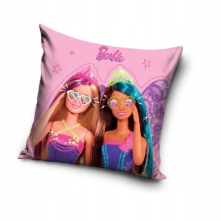 Poszewka na poduszkę jasiek lalka BARBIE velvet welur 40x40