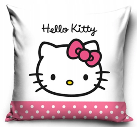 Poszewka na poduszki 40 x 40 cm kotek Hello Kitty velvet