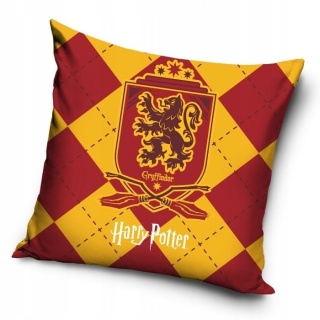 Poszewka na poduszki Harry Potter Hogwart Gryffindor velvetowa 40 x 40 cm