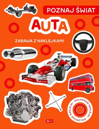Poznaj świat. Zabawa z naklejkami. Auta samochody pojazdy