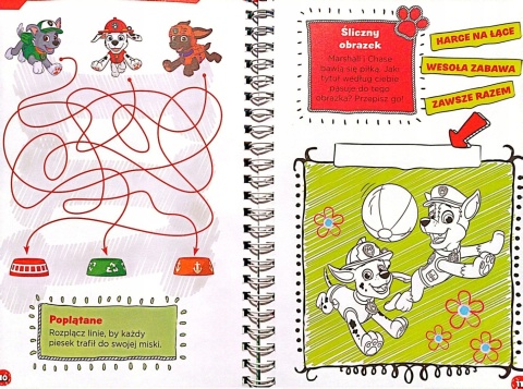 Psi Patrol Pieski z patrolu. kolorowanka naklejki szablony flamastry dmuchane