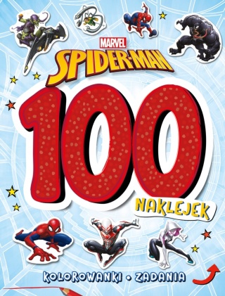 SPIDERMAN 100 naklejek i zadania rebusy kolorowanka labirynty