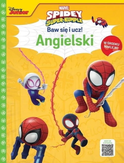 SPIDEY Super kumple Baw się i ucz! Angielski z naklejkami Ilona Siwak