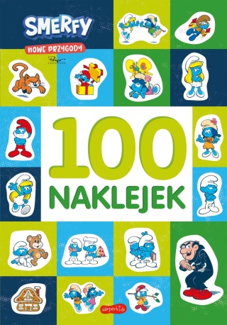 Smerfy 100 naklejek książka z zadaniami kolorowanka