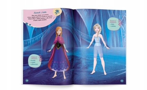 Ubieranki naklejanki Kraina Lodu Frozen brokatowe naklejki