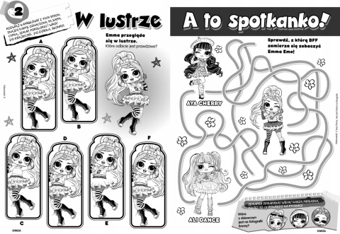 Wydrapywanka + rysik dwustronne zdrapki z kolorowanką LOL SURPRISE TWEENS