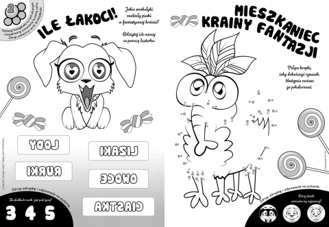 Wydrapywanka + rysik dwustronne zdrapki z kolorowanką PIESKI chi chi love