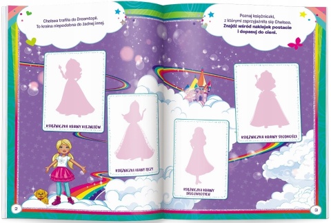 Barbie syrenki dreamtopia 100 brokatowych naklejek zadania rebusy labirynty