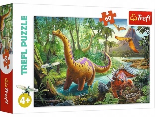 DINOZAURY Trefl Puzzle 60 EL 17319