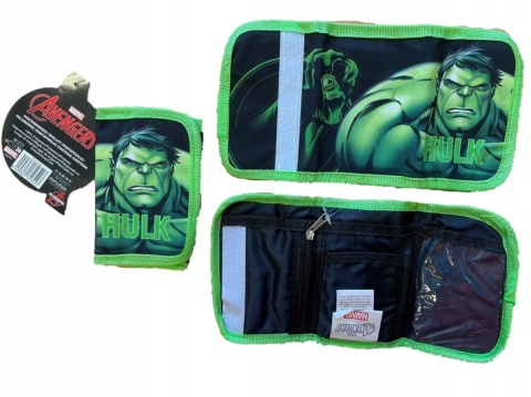 Koc narzuta polarowa 100x140 portfel portfelik rzep suwak AVENGERS HULK Koc narzuta polarowa 100x140 portfel portfelik rzep suwak AVENGERS HULK