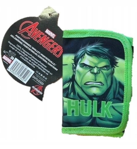 Koc narzuta polarowa 100x140 portfel portfelik rzep suwak AVENGERS HULK Koc narzuta polarowa 100x140 portfel portfelik rzep suwak AVENGERS HULK