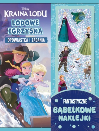 Kraina Lodu Lodowe Igrzyska opowiastka i zadania bąbelkowe naklejki