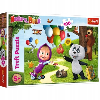MASZA I NIEDŹWIEDŹ Trefl Puzzle 100 EL 16370