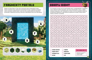 MINECRAFT Film Książka z zadaniami naklejki plakaty i łamigłówki