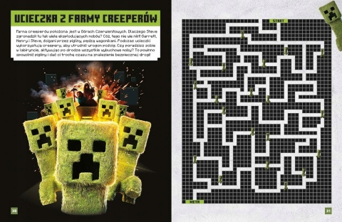 MINECRAFT Film Książka z zadaniami naklejki plakaty i łamigłówki